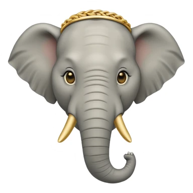 elephant wearing necklace sticker