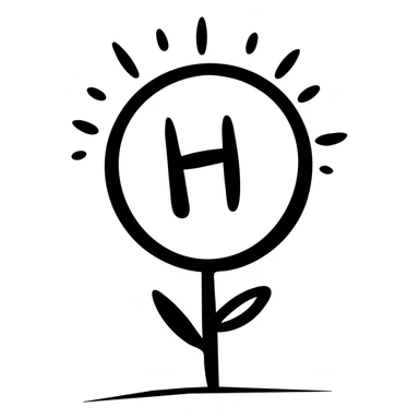 life icon, hand drawn black outlined style sticker