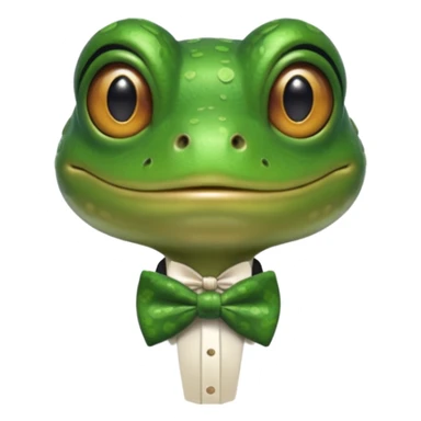 frog wearing bowtie sticker