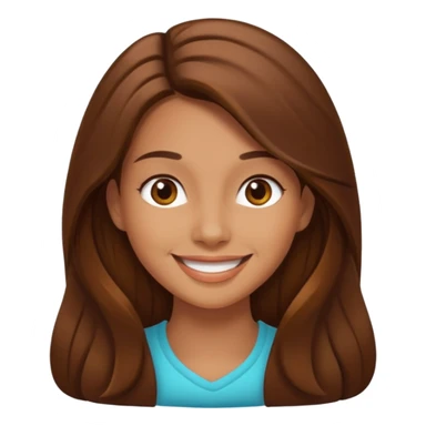 Chica joven pelo sé mi largo sticker