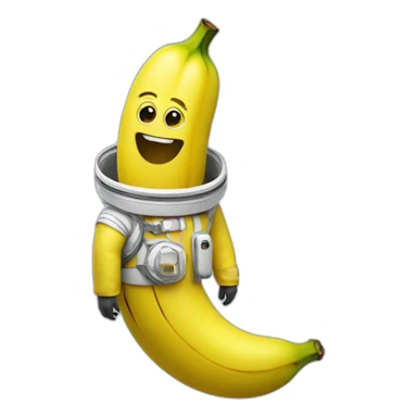 banana in space suit sticker