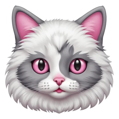 Cat with dark circle under eyes sticker
