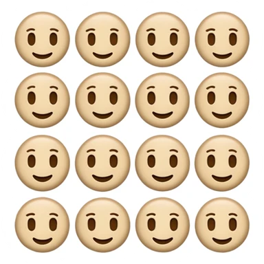 Sand colored emojis visualizing daily planning on an iPad  sticker