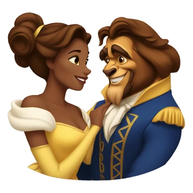 beauty and the beast belle sticker