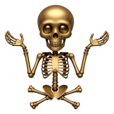 Wind-Up Skeleton sticker
