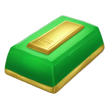 green gold bar sticker