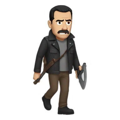 Negan walking dead sticker