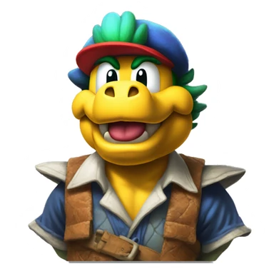 Mario Larry Koopa Koopaling  sticker