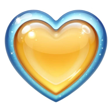 sparkle clear heart emoji sticker