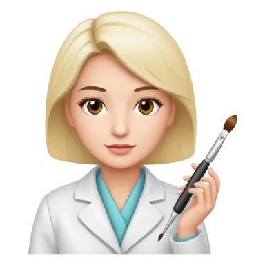 Beautician course master sticker