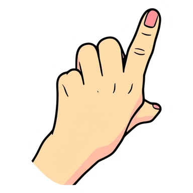 little finger sticker