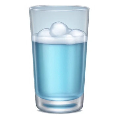realistic glass of fizzy alka seltzer  sticker