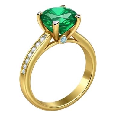 glitter esmerald married ring sticker