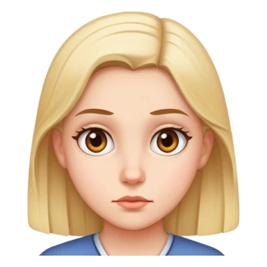 A girl side eyeing someone  sticker