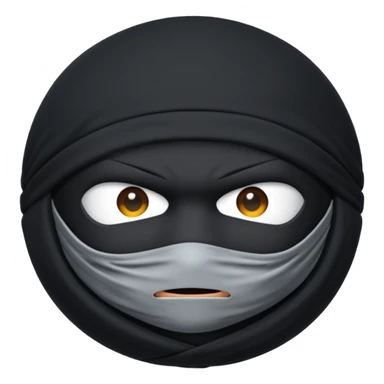 Black fabric Limbless ninja/robber ball sphere! It’s rollable sticker