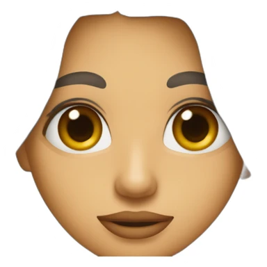 mujer pelo castaño hasta los hombros con anteojos cuadrados y ojos castaños sticker