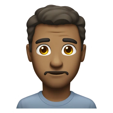 A man giving a side eye to the camera  sticker