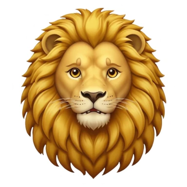 a lion emoji sticker