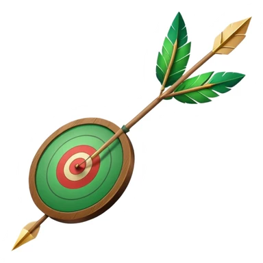 target and arrow sticker