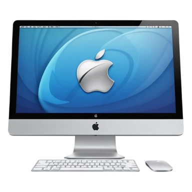 an Apple iMac sticker