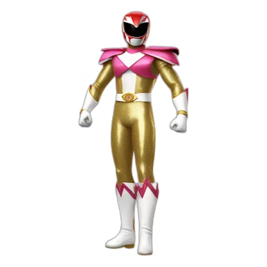 glitter power ranger full body sticker