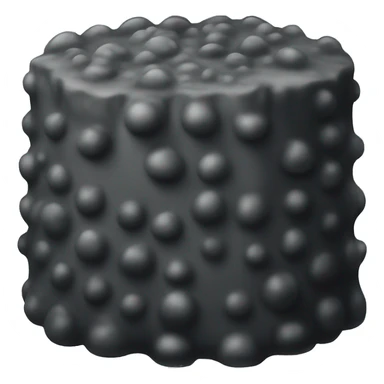 Black sponge sticker