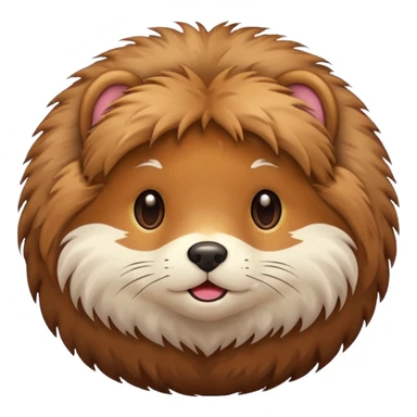 a ball of fur sticker