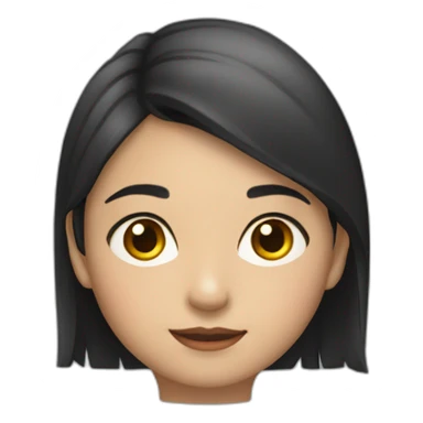 niña morena sticker