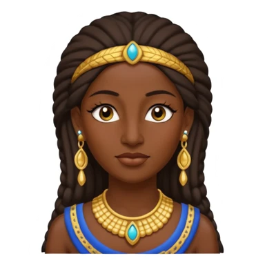 ancient Mesopotamian woman with earrring sticker