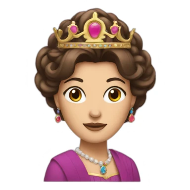Brunette empress sticker
