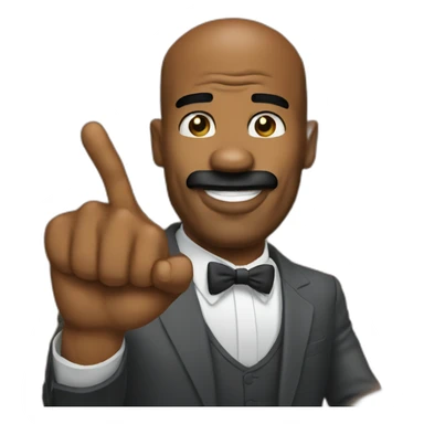 Steve harvey poiting finger sticker
