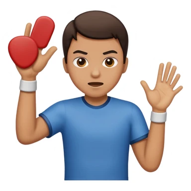 L emoticon deve  tirare uno schiaffo al rovescio  sticker