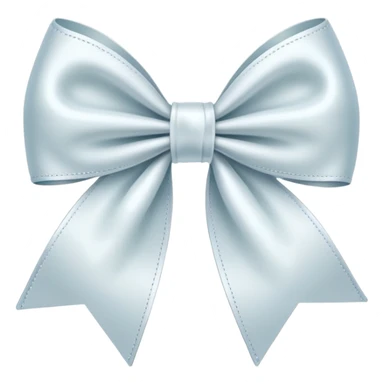 White coquette Ribbon bow  sticker