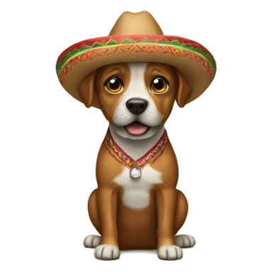 dogwith a mexican sticker