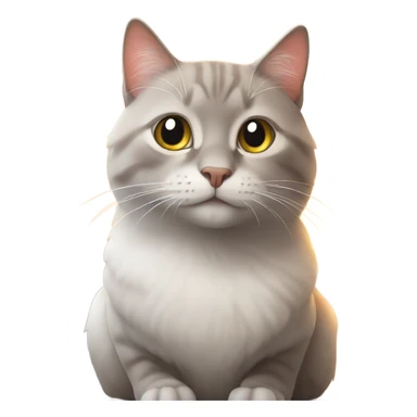 Cat next to sunrise  sticker