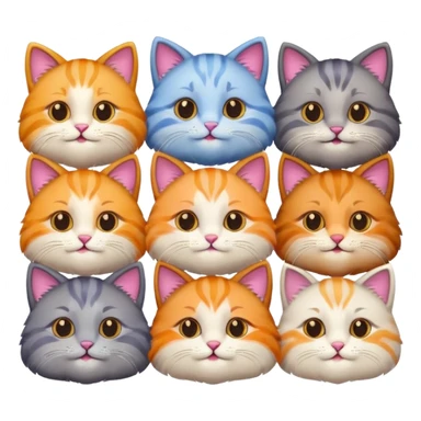 Cats, love and happiness sticker