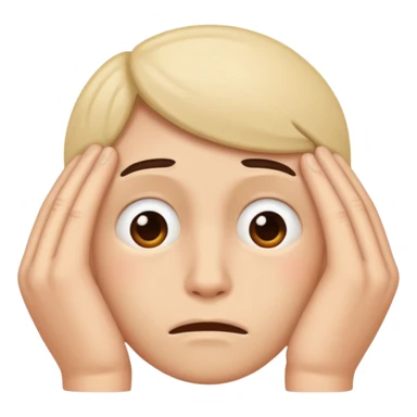 Un visage fatigué et un expression de paresseux sticker