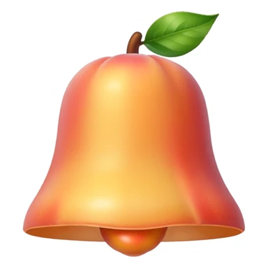 peach bell sticker