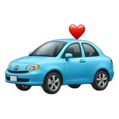 Car wifi a big heart sticker