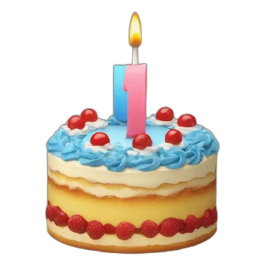 Tarta de cumpleaños sticker