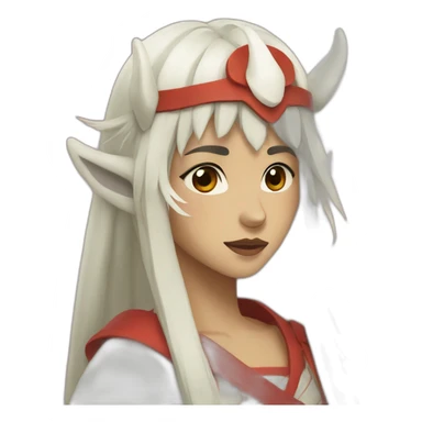 mononoke princess sticker