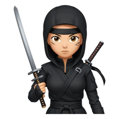 ninja woman chaos coordinator sticker