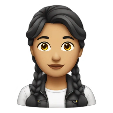 lesbian mexican girl sticker