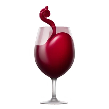 Wine red heart sticker