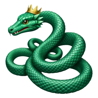 crowned serpent sticker