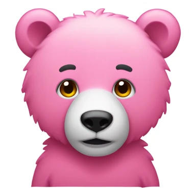 Oso de peluche rosa fuerte sticker