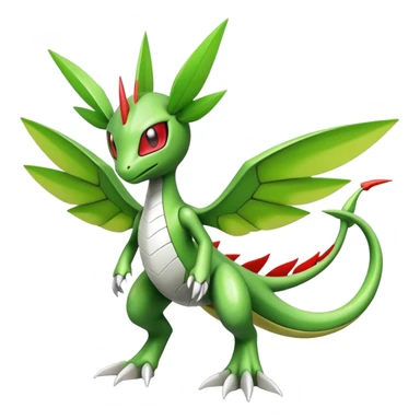 Cute Cool Edgy Shiny Futuristic Ethereal Legendary Kartana-Digimon-Schyther-Flygon-hybrid full body sticker