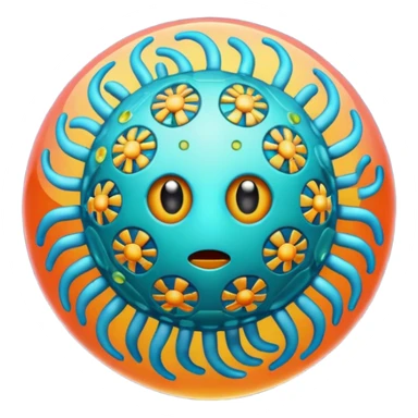  virus with many part sticker