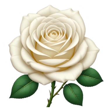 white rose sticker