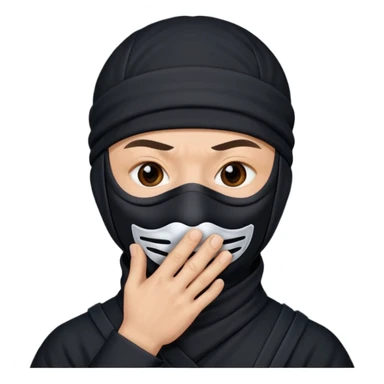foto do Ninja ele mandando calar a boca sticker